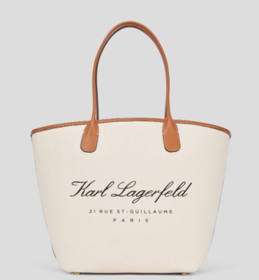 Bolso Karl Lagerfeld shopper beige camel